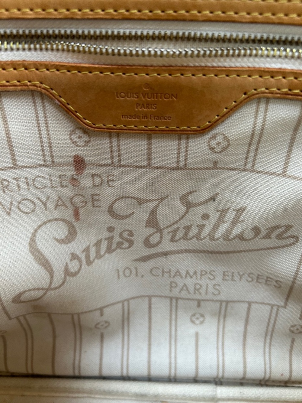 AUTHENTIC Louis Vuitton Neverfull Azur mm🩵 - Picture 7 of 14